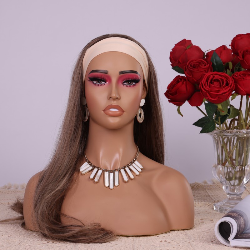 Body Jewelry Stores - Манекен-голова из ПВХ с красными тенями