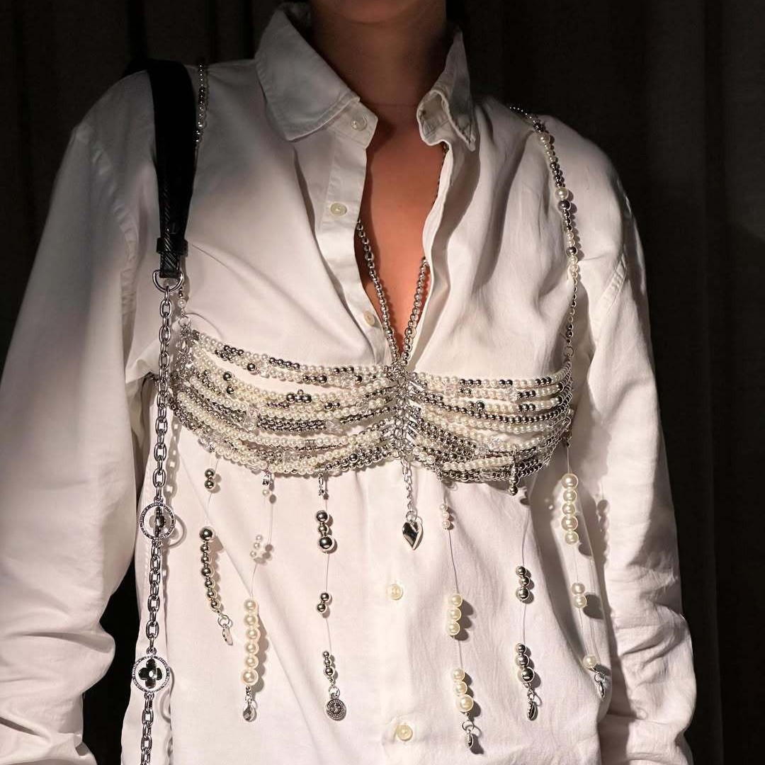 Body Jewelry Vest - Роскошный дизайн 2022, жилет с лямкой