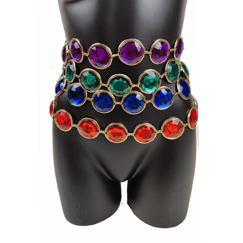 Body Jewelry High End - Цепочка для тела из драгоценного камня,