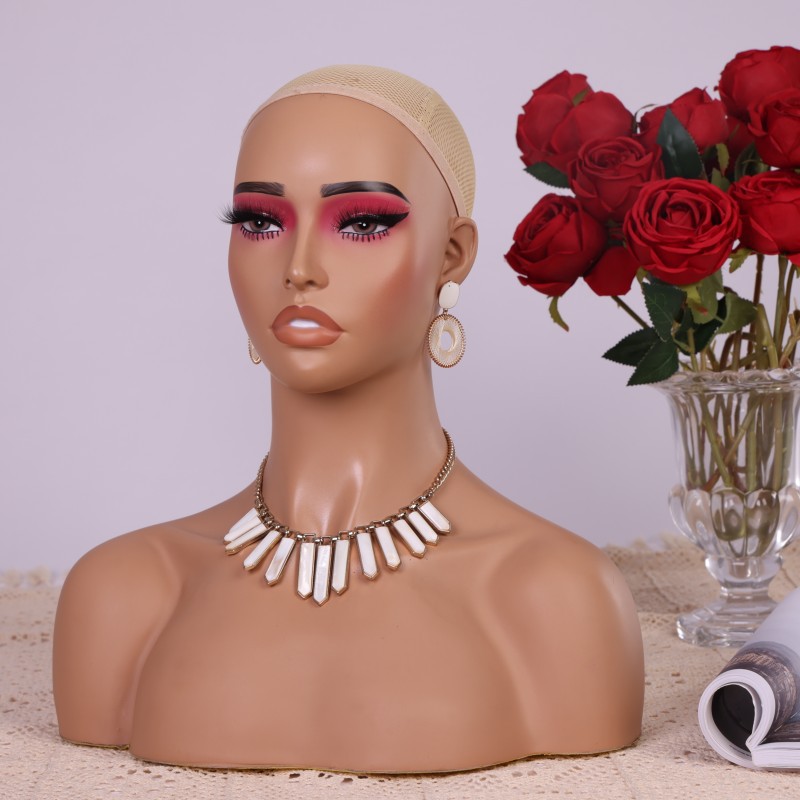 Манекен-голова из ПВХ с красны – обзор и цена Body Jewelry Stores