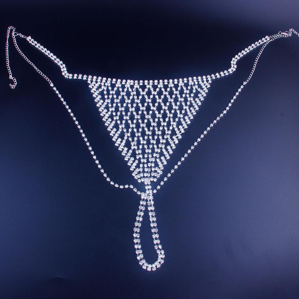 Трусики-стринги женские, сетча – обзор и цена Body Jewelry Rhinestone