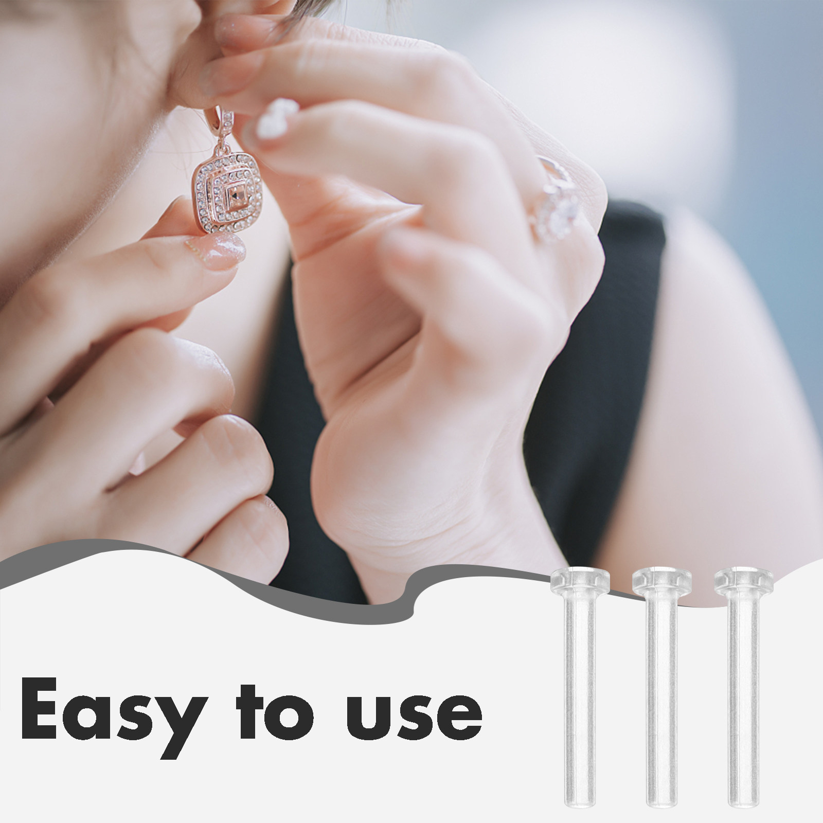 50 шт. прозрачных защитных кол – обзор и цена Body Jewelry For Sensitive Skin