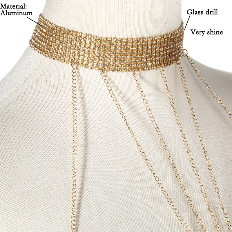 Цепочка для тела Женская, золо – обзор и цена Body Jewelry Rhinestone