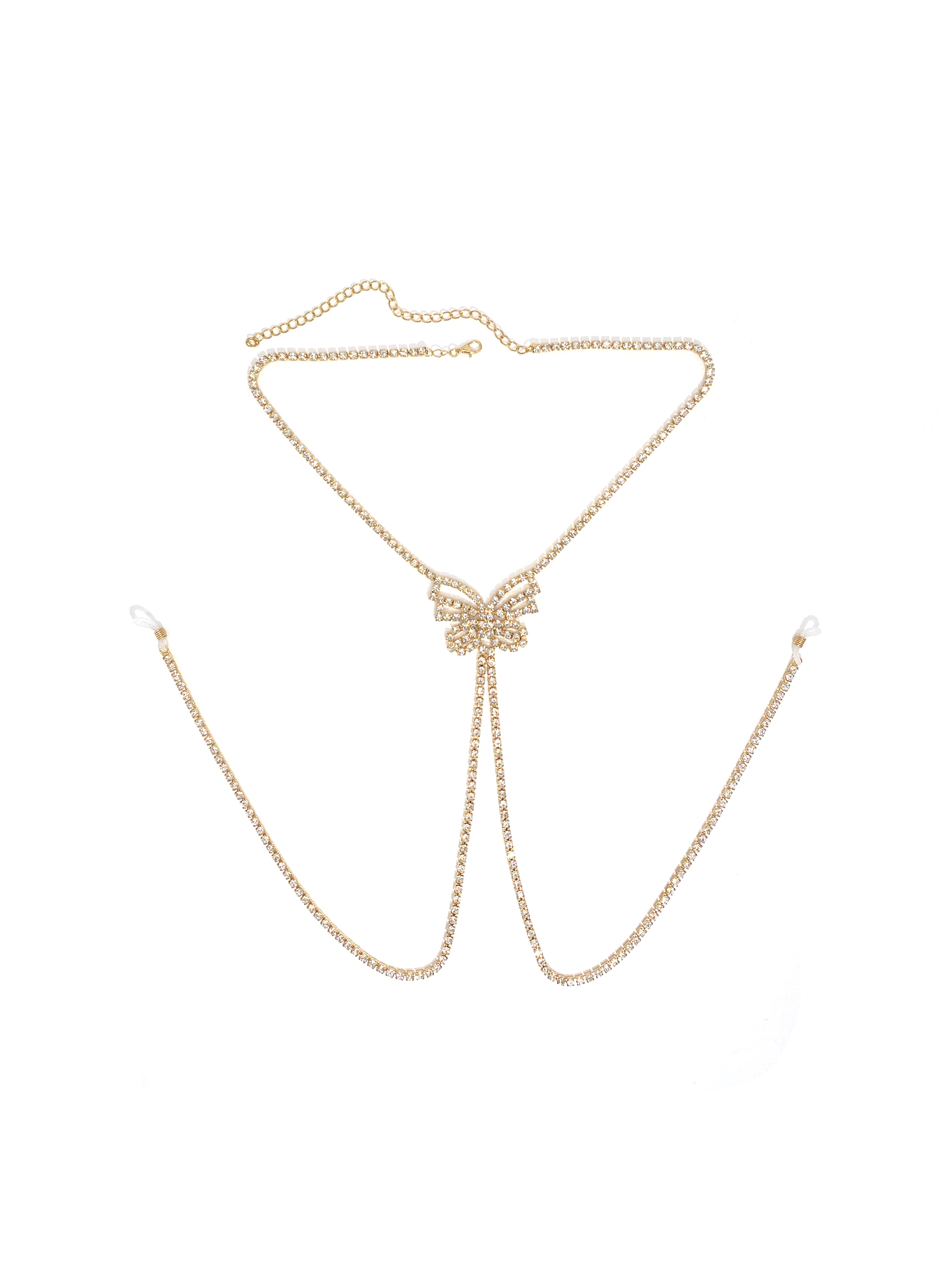 Цепочка для сосков с бабочкой  – обзор и цена Body Jewelry Rhinestone