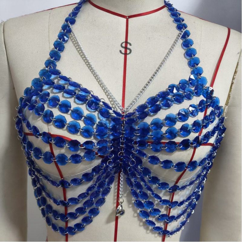 Женская цепочка на грудь, модн – обзор и цена Body Jewelry Vest