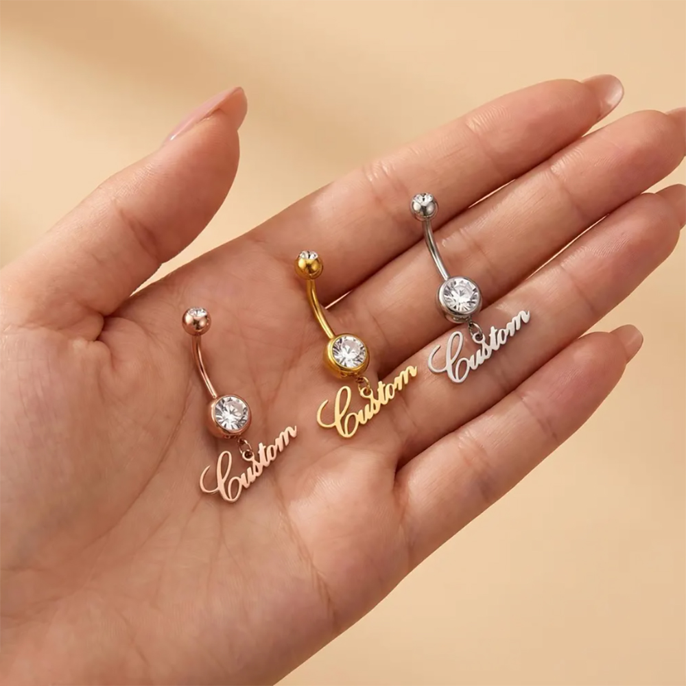 Персонализированный цирконовый – обзор и цена Body Jewelry Names