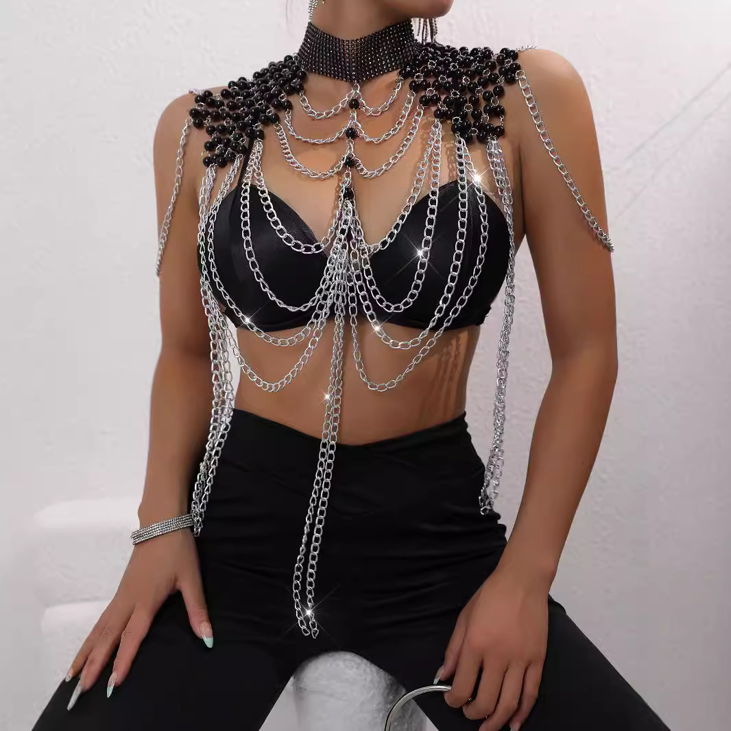 Женский бикини с жемчугом, жил – обзор и цена Body Jewelry Vest