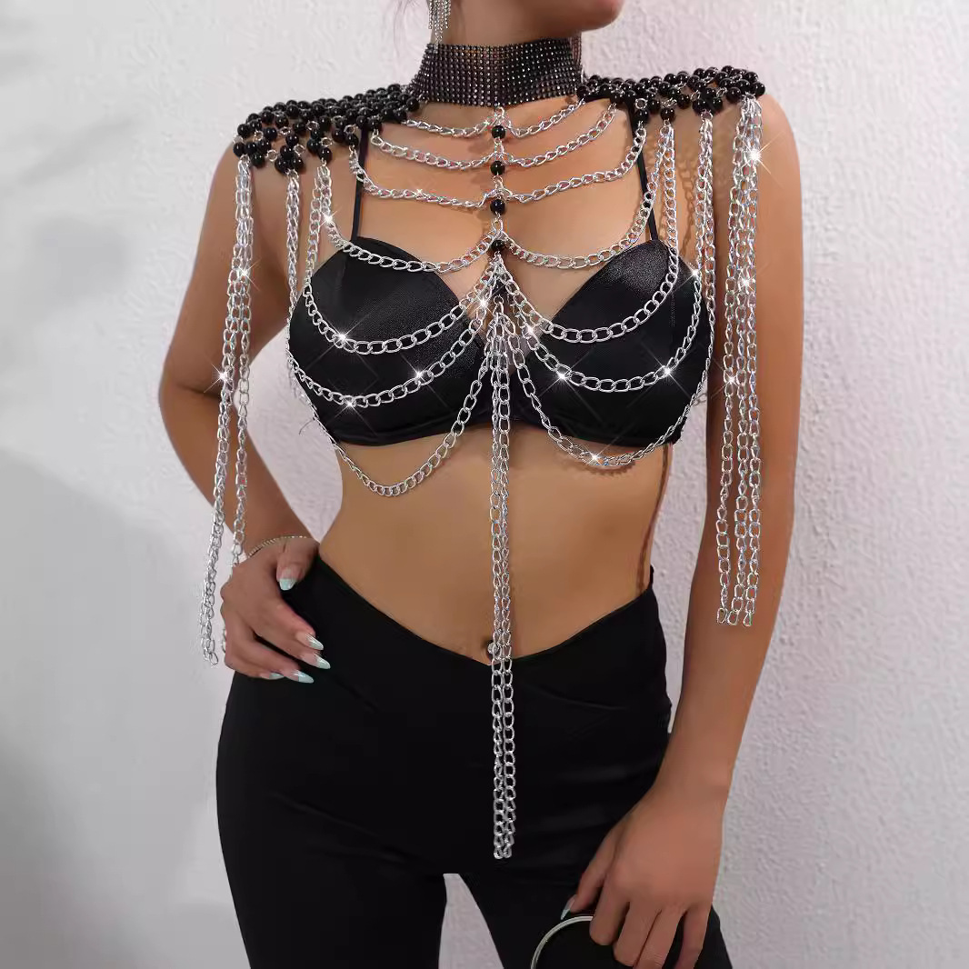 Женский бикини с жемчугом, жил – обзор и цена Body Jewelry Vest