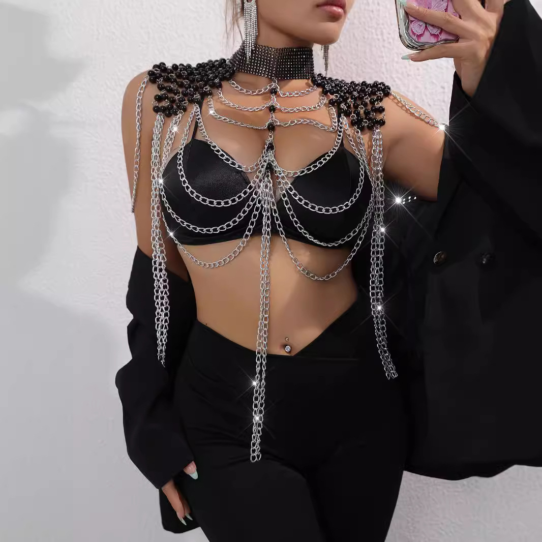Женский бикини с жемчугом, жил – обзор и цена Body Jewelry Vest