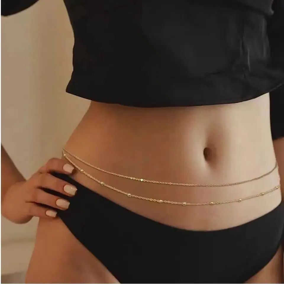 Двухслойные цепочки на живот в – обзор и цена Body Jewellery