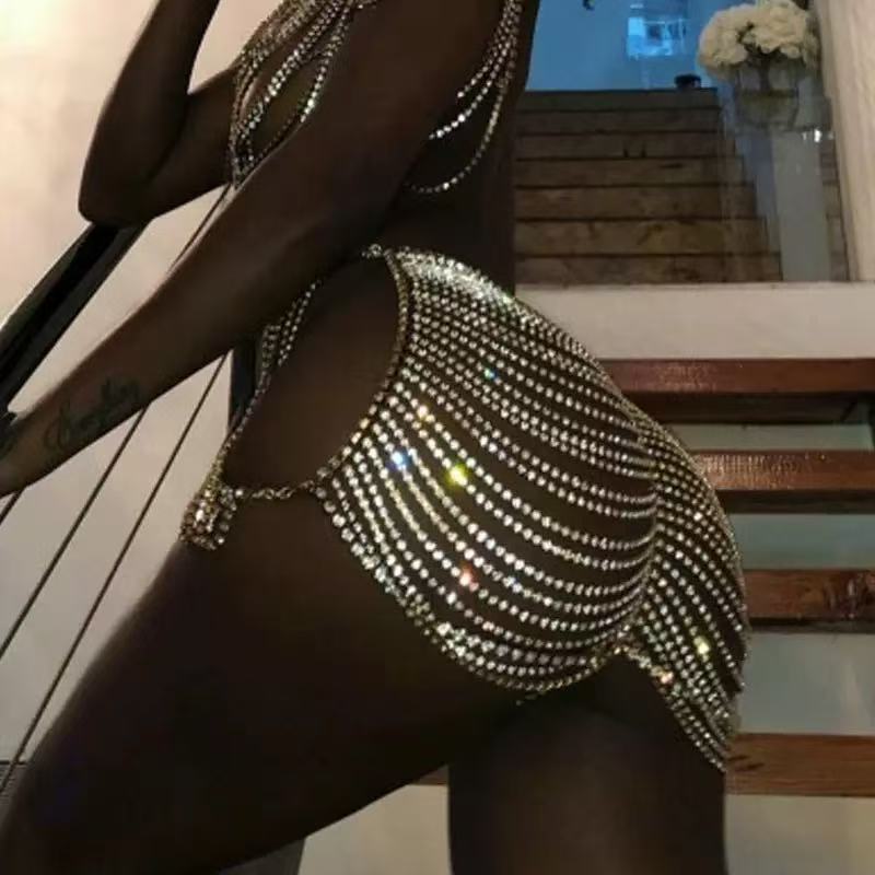 1 шт., сексуальная модная юбка – обзор и цена Body Jewelry Rhinestone