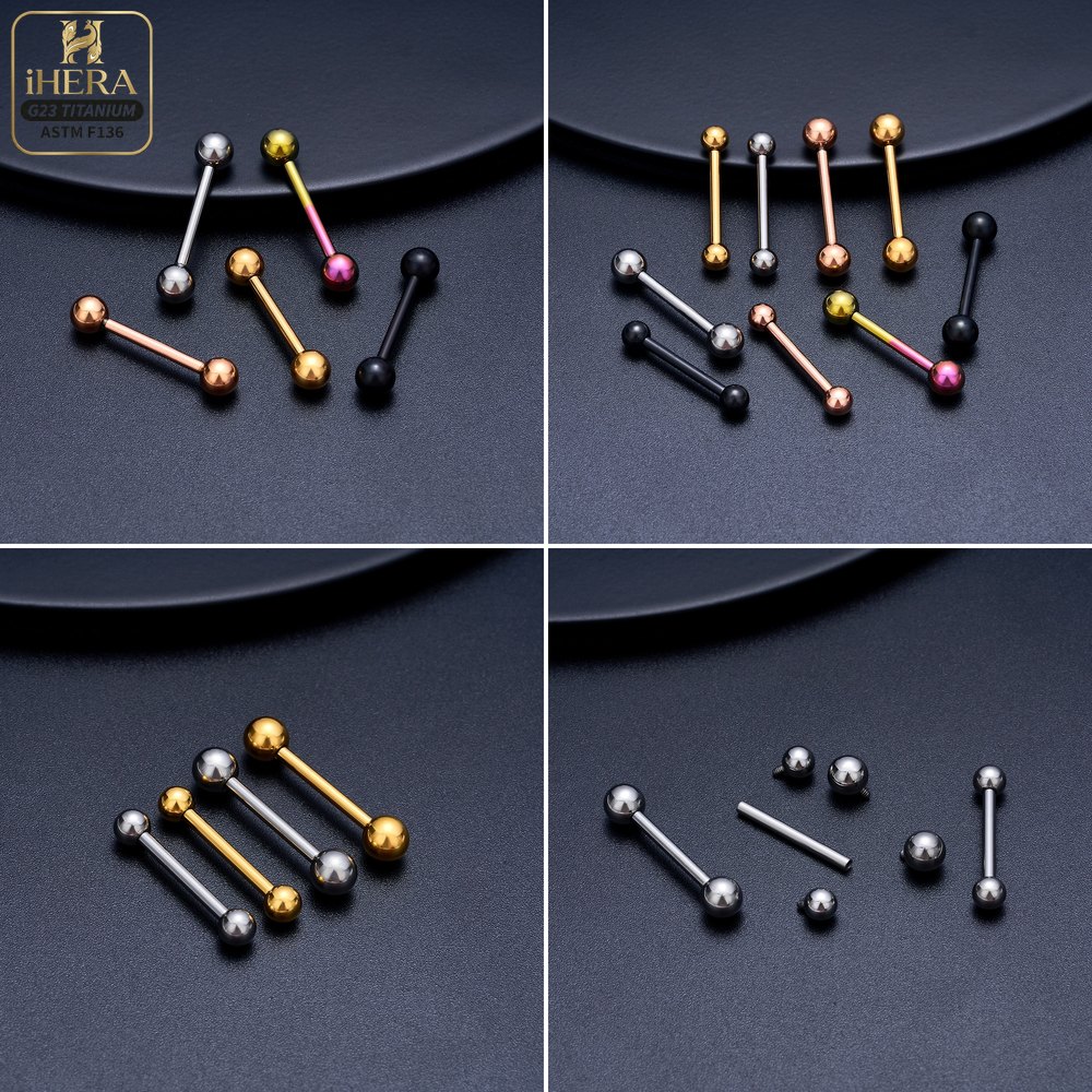 Титановые прямые штанги 14G 16 – обзор и цена Body Jewelry Industrial