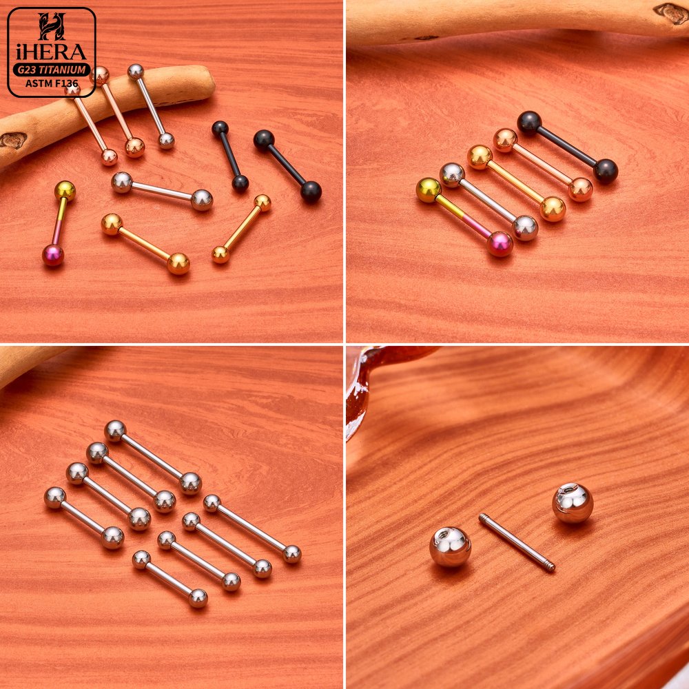 Титановые прямые штанги 14G 16 – обзор и цена Body Jewelry Industrial